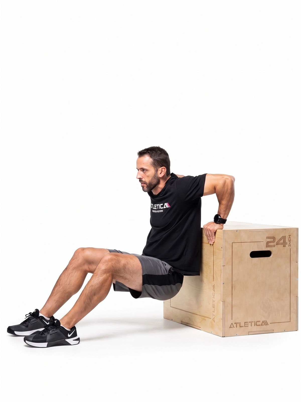 Plyobox jump box Classic - dips on wooden box