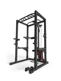R7 Cyrax Power Rack – with lat pulldown, 190 lb weight stack