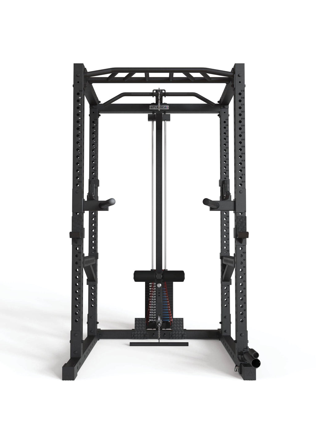 Power Rack R7-Cyrax: 190 lb or 250 lb weight stack
