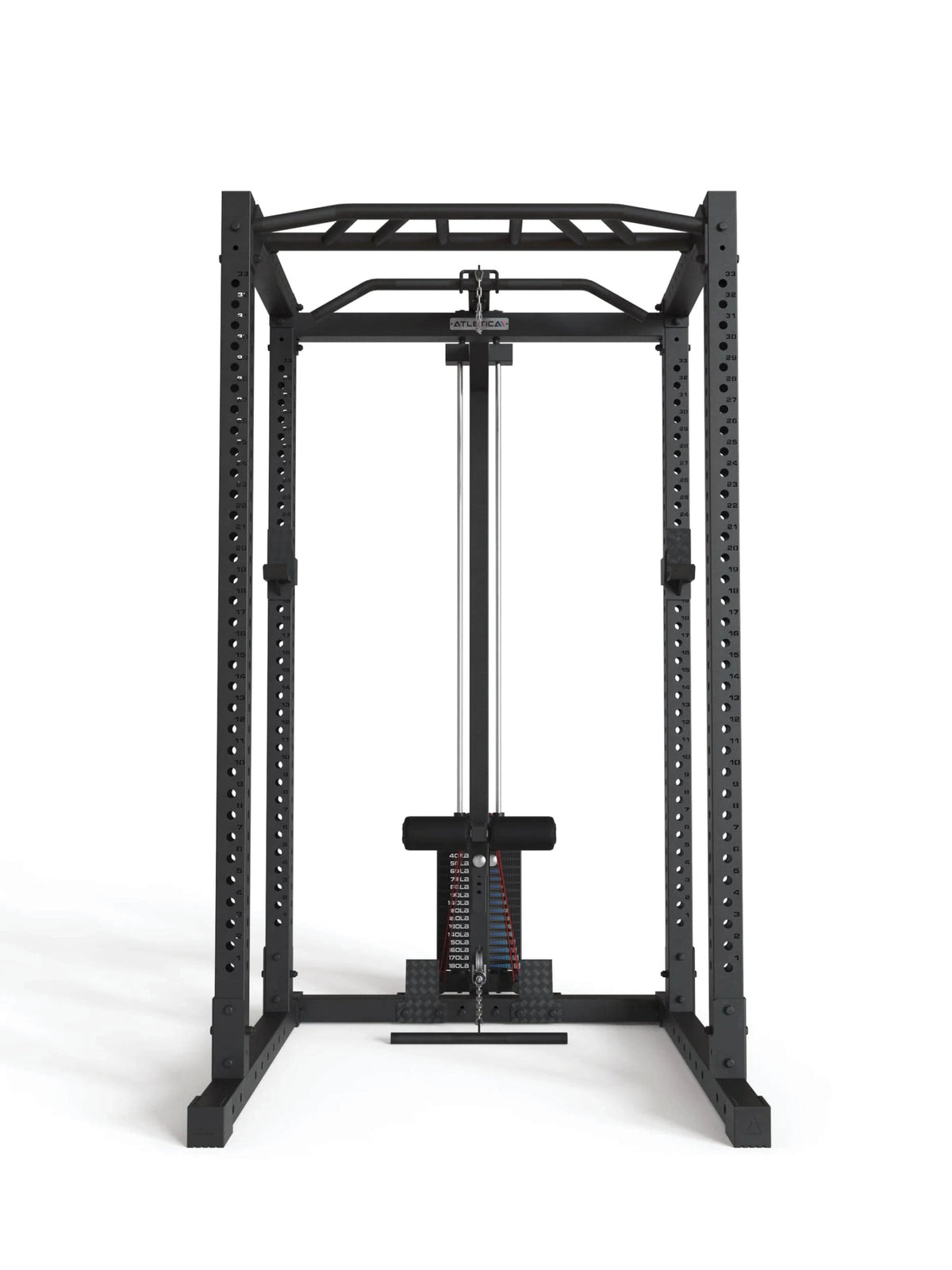 Power Rack R7 Base Stack with Lat Pulldown