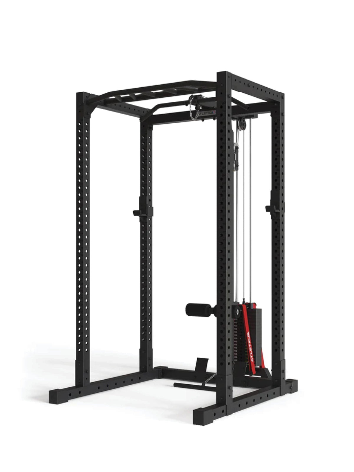 Power Rack R7-Base Stack with lat pulldown, low row and Jammer Arms 