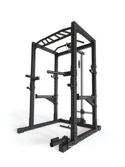 R7-Cage Power Rack 80" – with lat pulldown and low row