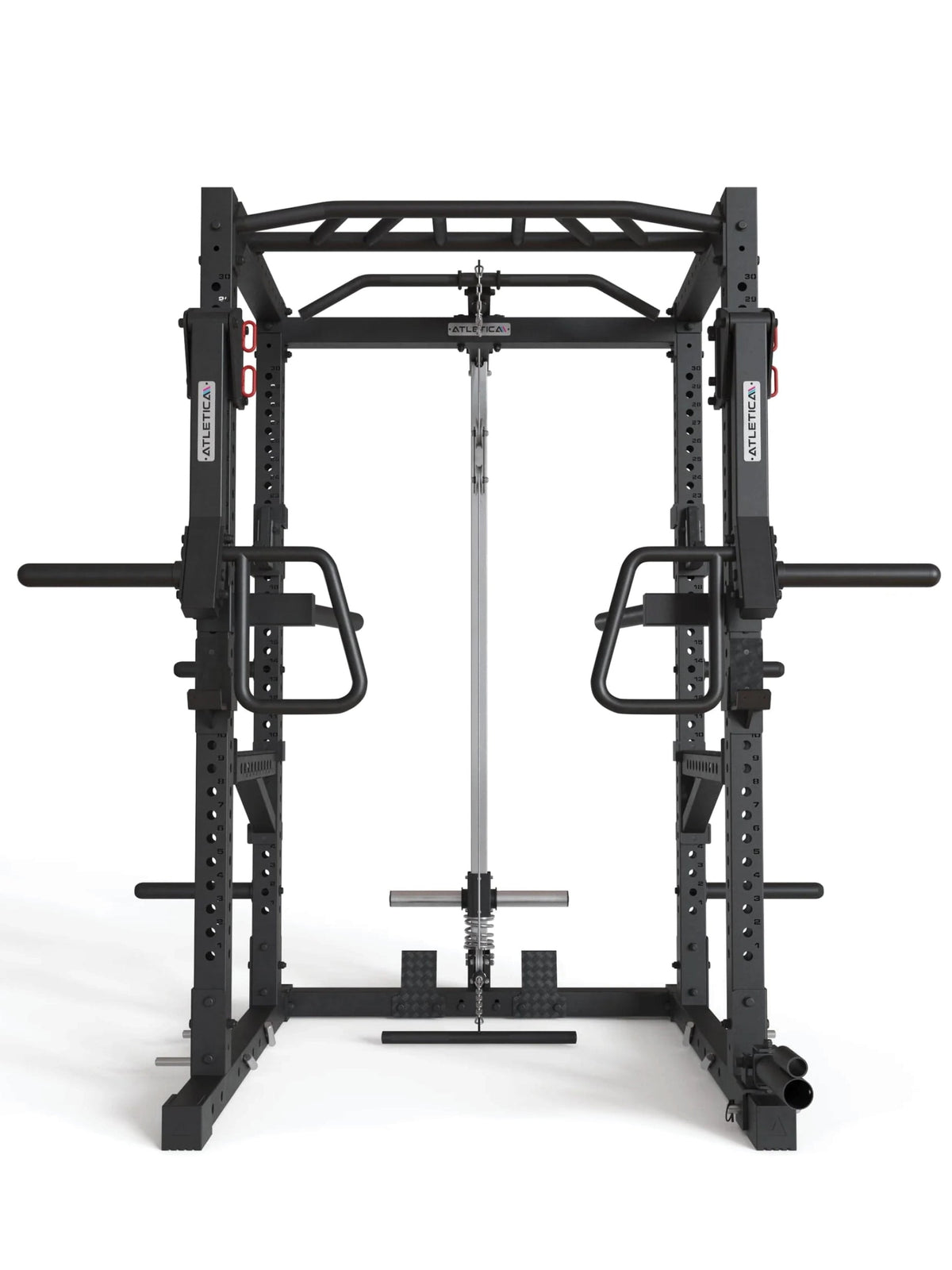 R7-Kano Power Rack with lat pulldown/low row, Jammer and Spotter Arms 