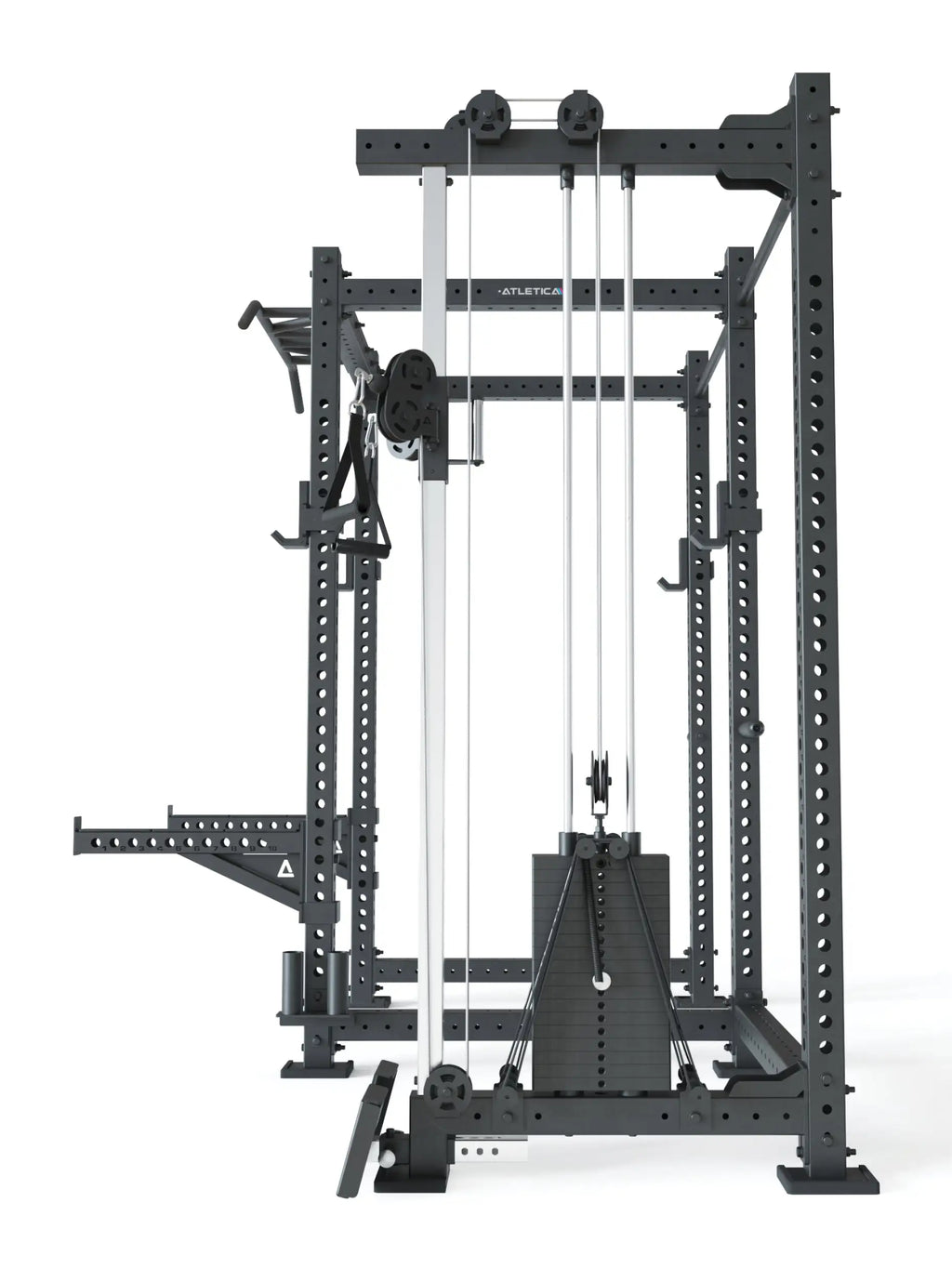 R8 Drift PRO Power Rack - Weight Stack, Cable Pulley, Pull-Up Bar, Weight Plate Holder