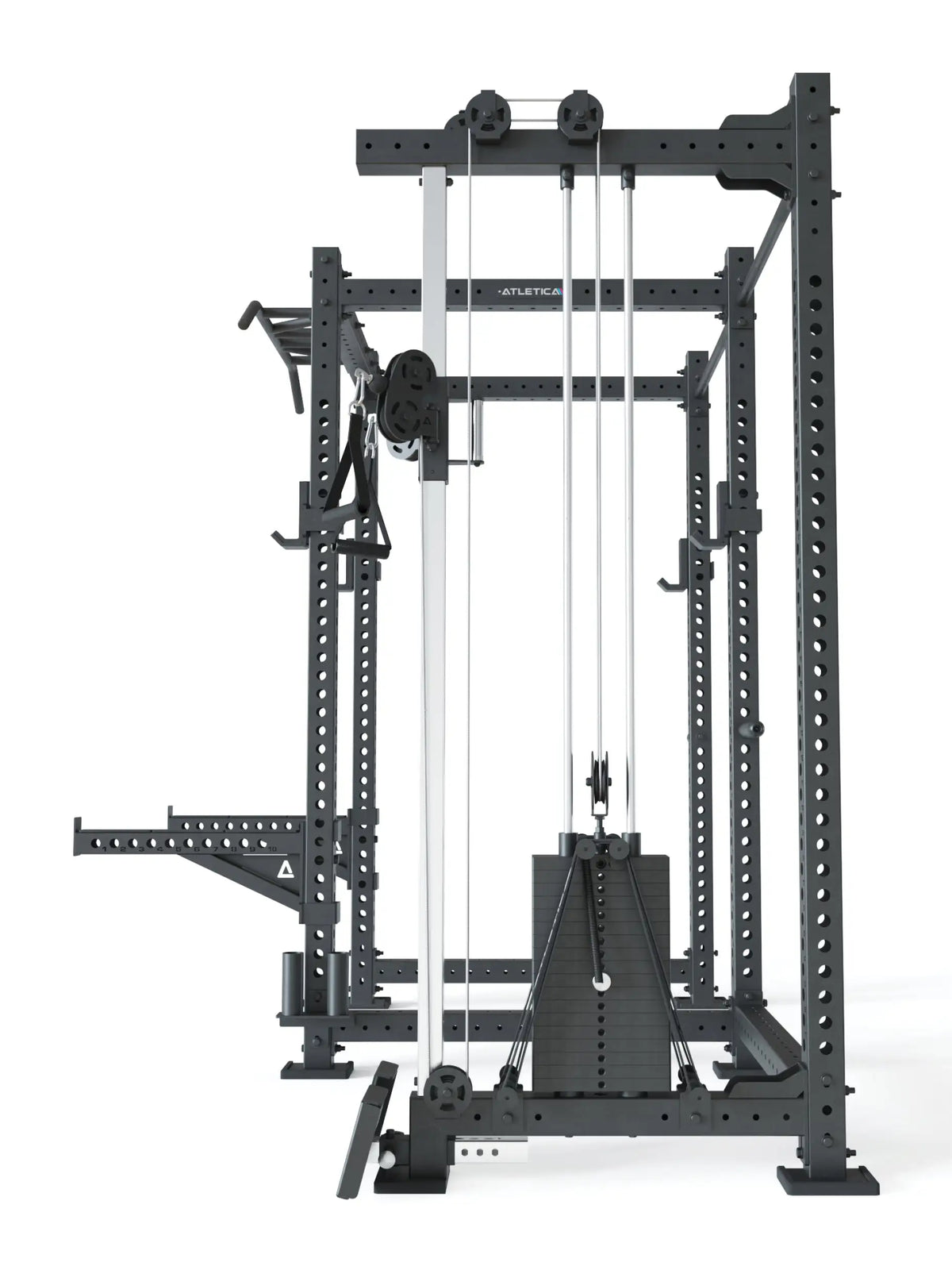 R8 Drift PRO Power Rack - Weight Stack, Cable Pulley, Pull-Up Bar, Weight Plate Holder