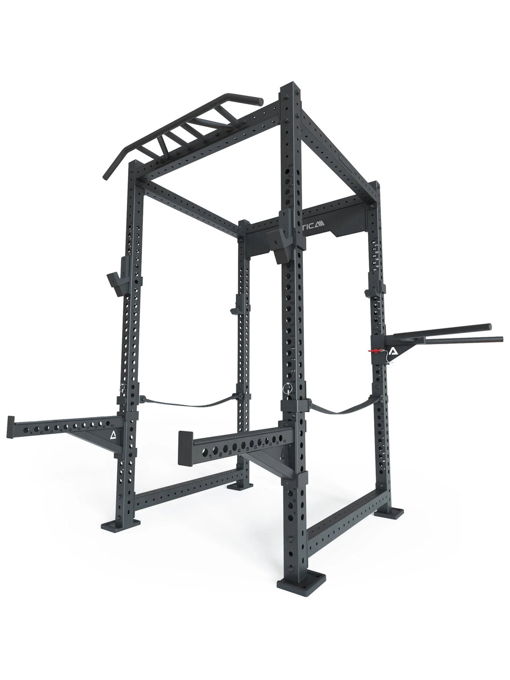 R8 SoundWave Power Rack – with 4 J-Hooks, Safety Straps, Spotter Arms and Dip Bar