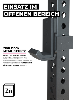 Atletica R8 Bradley Long feature graphic: zinc-iron coating for open-air use