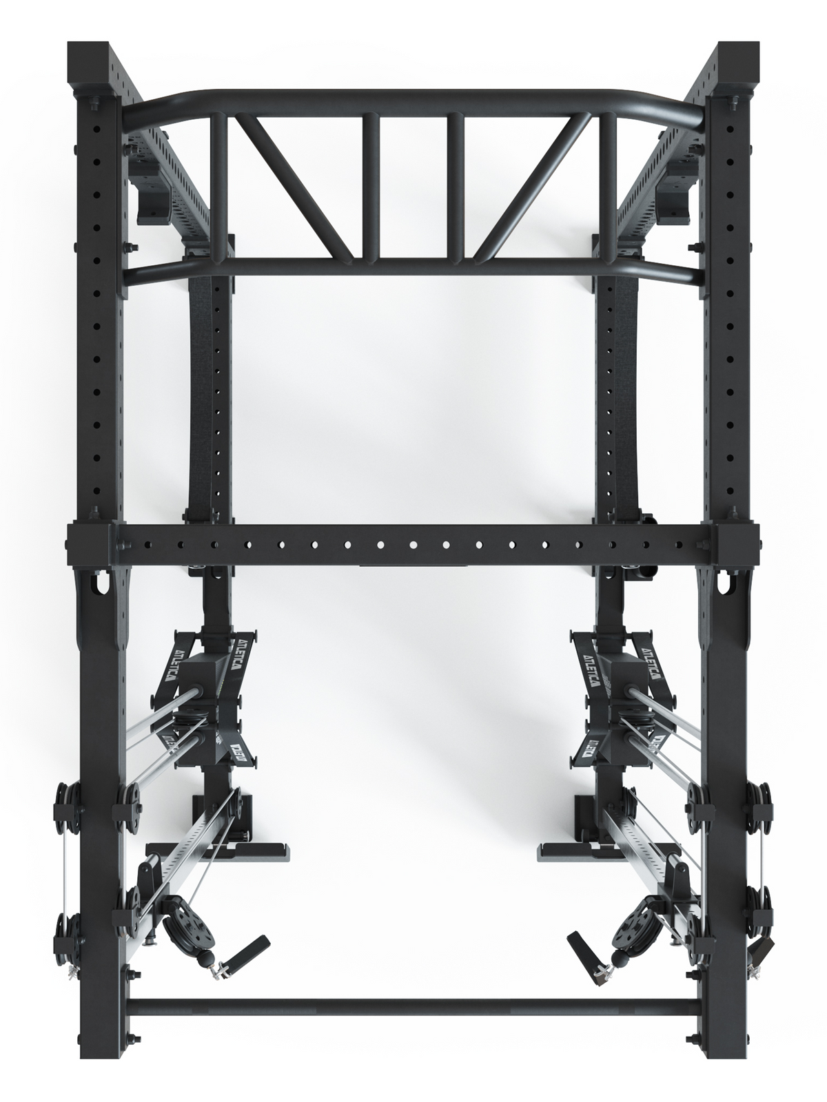 R8 Duality - Power Rack with cable pulley, weight plate holder