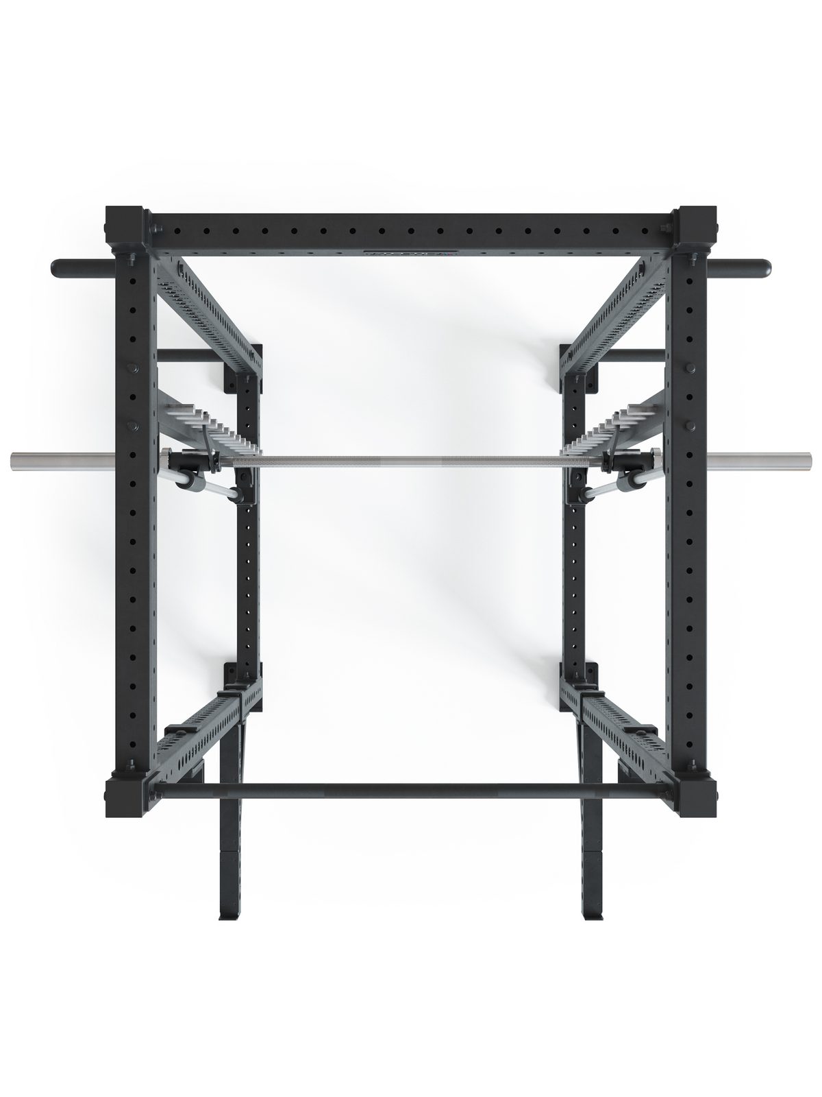 Atletica R8 Spectre Long power rack with Smith machine, top view