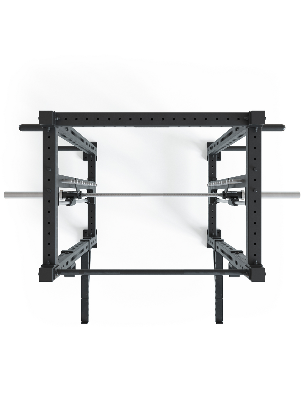 R8 Spectre Power Rack Medium - black Smith Machine with barbell, holes 