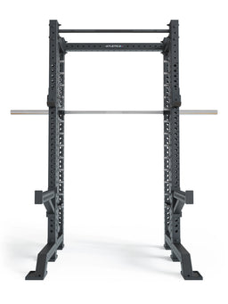 R8 Spectre Short - black Power Rack with Barbell, logo top center