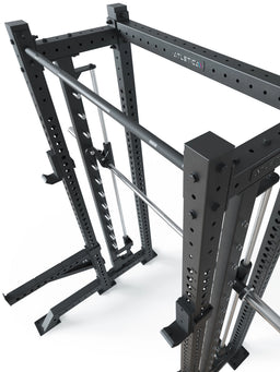 R8 Spectre Short - Black Power Rack with integrated Smith Machine,