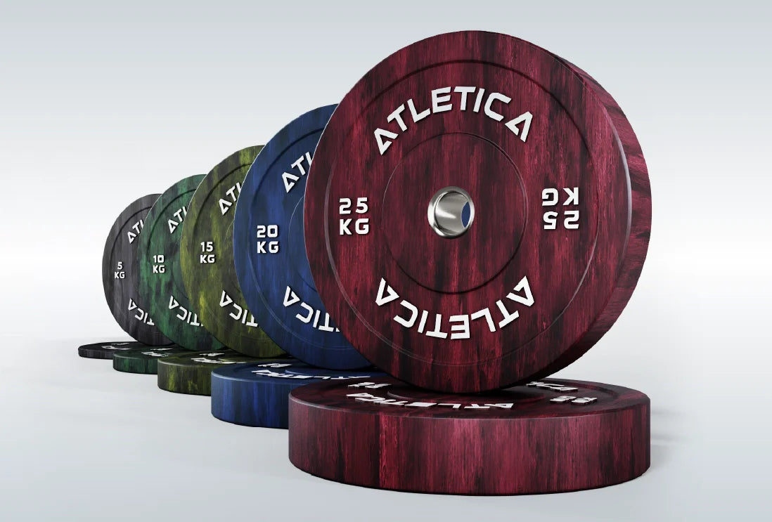 Fusion Bumper Plates von Atletica: Einzigartiger Fusion-Look