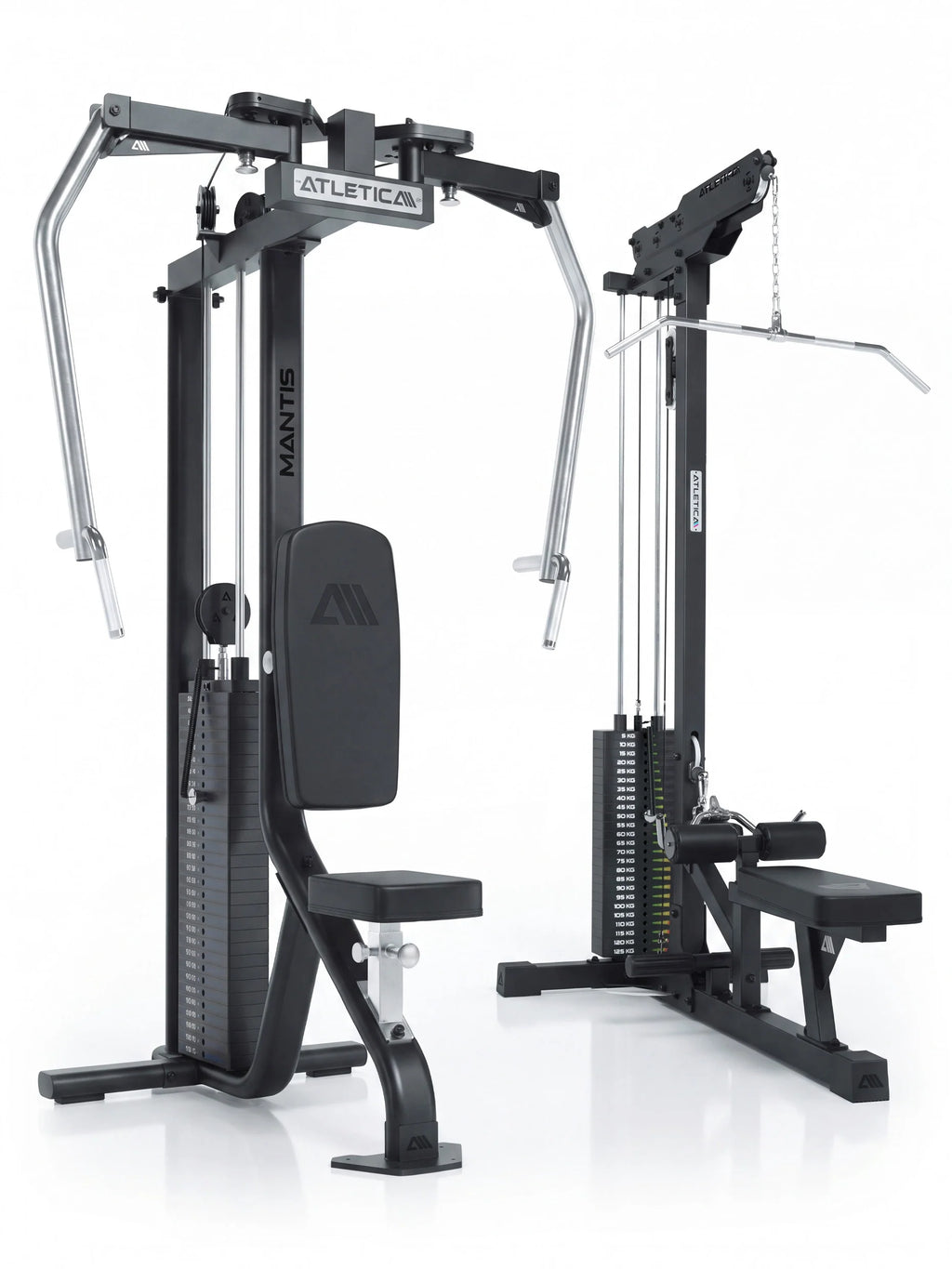 Atletica Push Pull Set 2: Mantis Butterfly and Reverse Combo and lat pulldown with low row 80" height