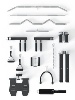 Home Gym PRO Quantum: smart device holder and extensive accessories