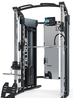 Quantum Home Gym with Extensive Accessories: Single Handles, Triceps Rope, Curl Bar, Dip Bars, Jammer Arms, Belt Squat Platform