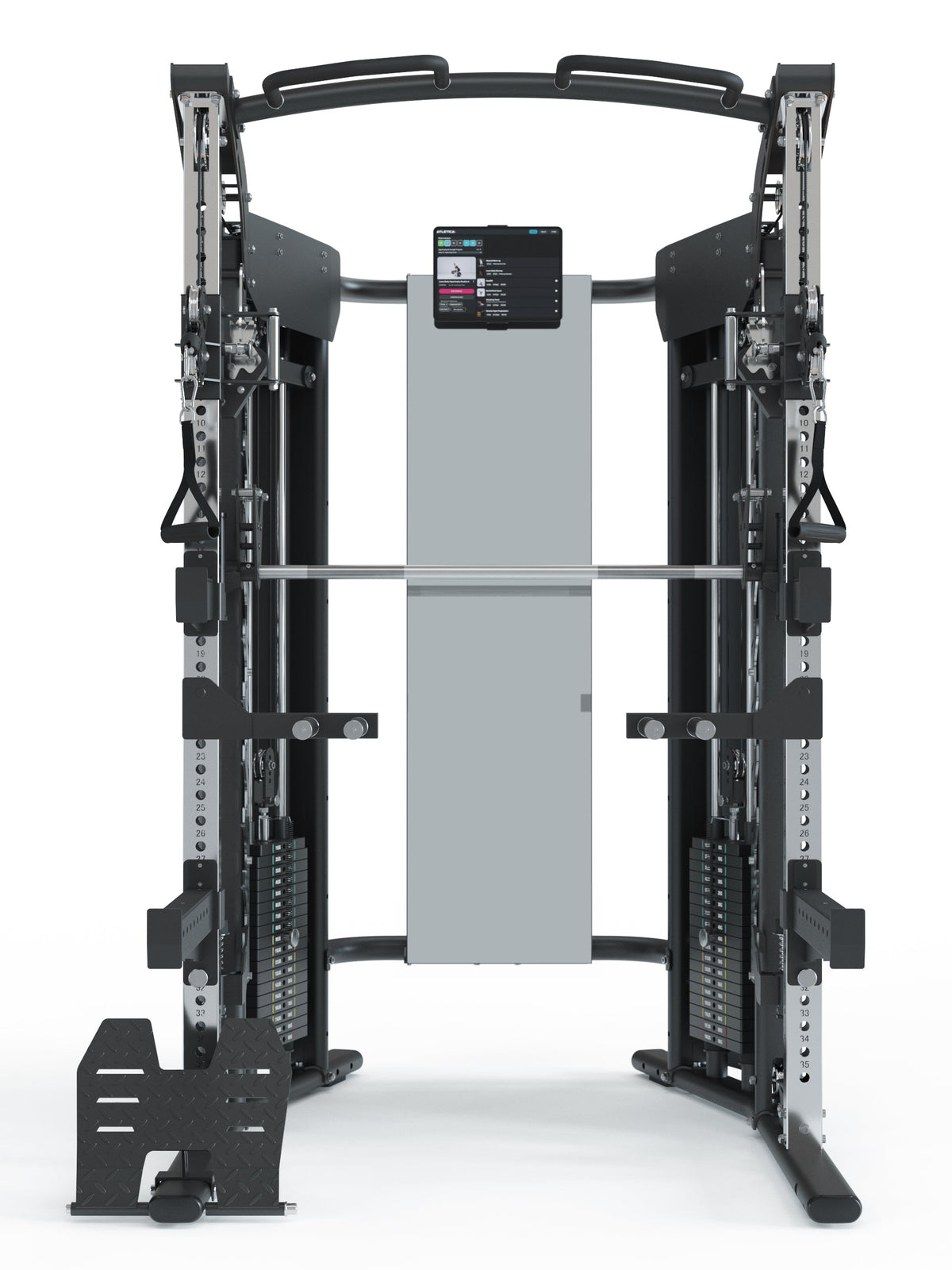 Home Gym PRO Quantum:
Including training mirror, smart device holder and extensive accessories