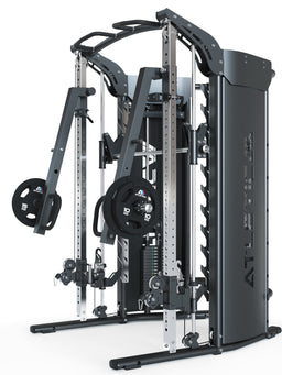 Quantum Home Gym with the height-adjustable Jammer Arms with Gripper Plates 