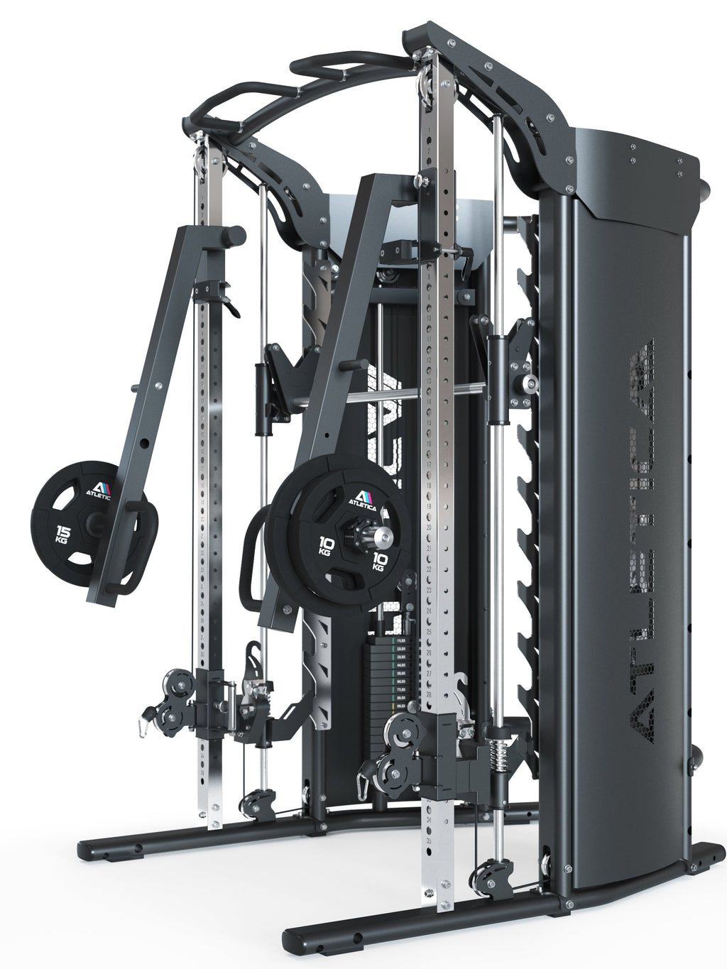 Quantum Home Gym with the height-adjustable Jammer Arms with Gripper Plates 