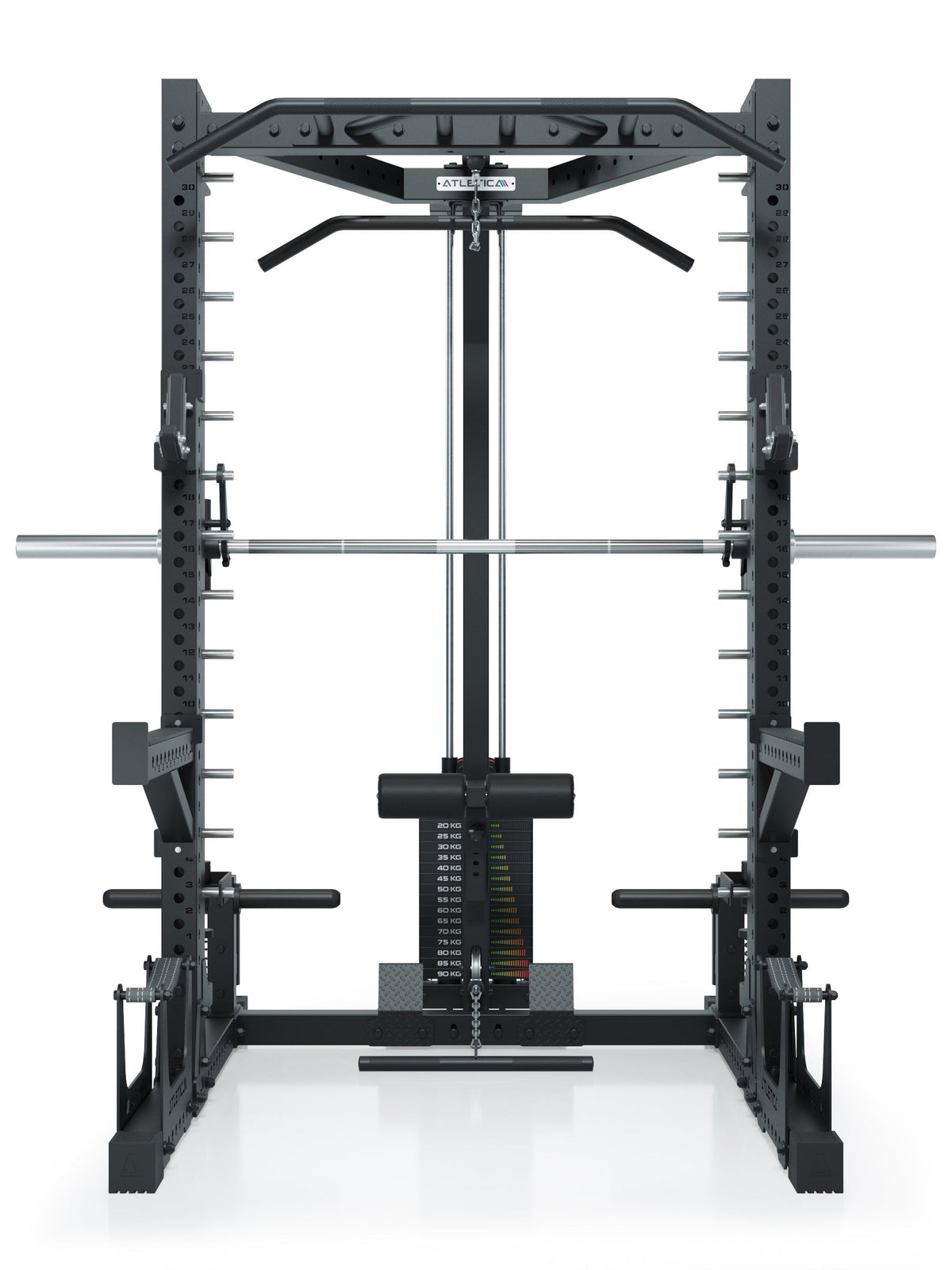 Squat Rack with Smith Machine and 275 lb lat pulldown R7 Nemesis