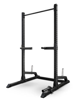 ATLETICA R7 Half Rack expanded with R7 Dip Station and R7 Landmine (sold separately)
