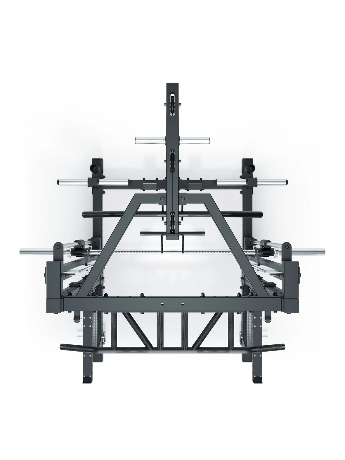 R7 Nemesis Squat Rack with Weight Plate Holders, Steel Frame, several Handles 