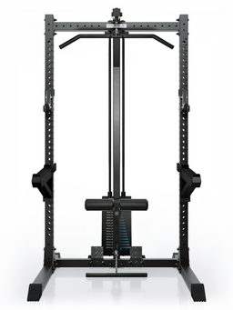 ATLETICA R7 Rider Weight Stack – front view with lat pulldown and low row