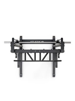 ATLETICA R7 Saber squat rack with Smith machine – top view