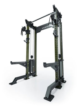 R8 Bradley Short - Power Rack with two Weight Stacks, Pull-Up Bar, Cable Pulley