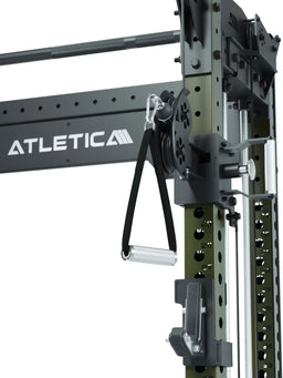 R8 Bradley Short - Power Rack with cable pull, weight stack, handle, perforated sheet