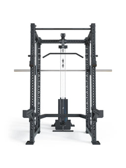 R8 Spectre Power Rack Medium - Smith Machine with Pull-Up Bar, Cable Pulley, Weight Stack