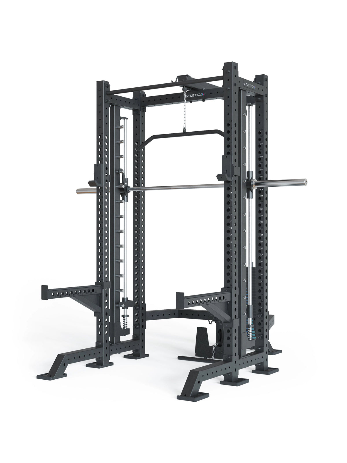 R8 Spectre Power Rack Short - Smith Machine with Pull-Up Bar, Barbell, in commercial-grade quality