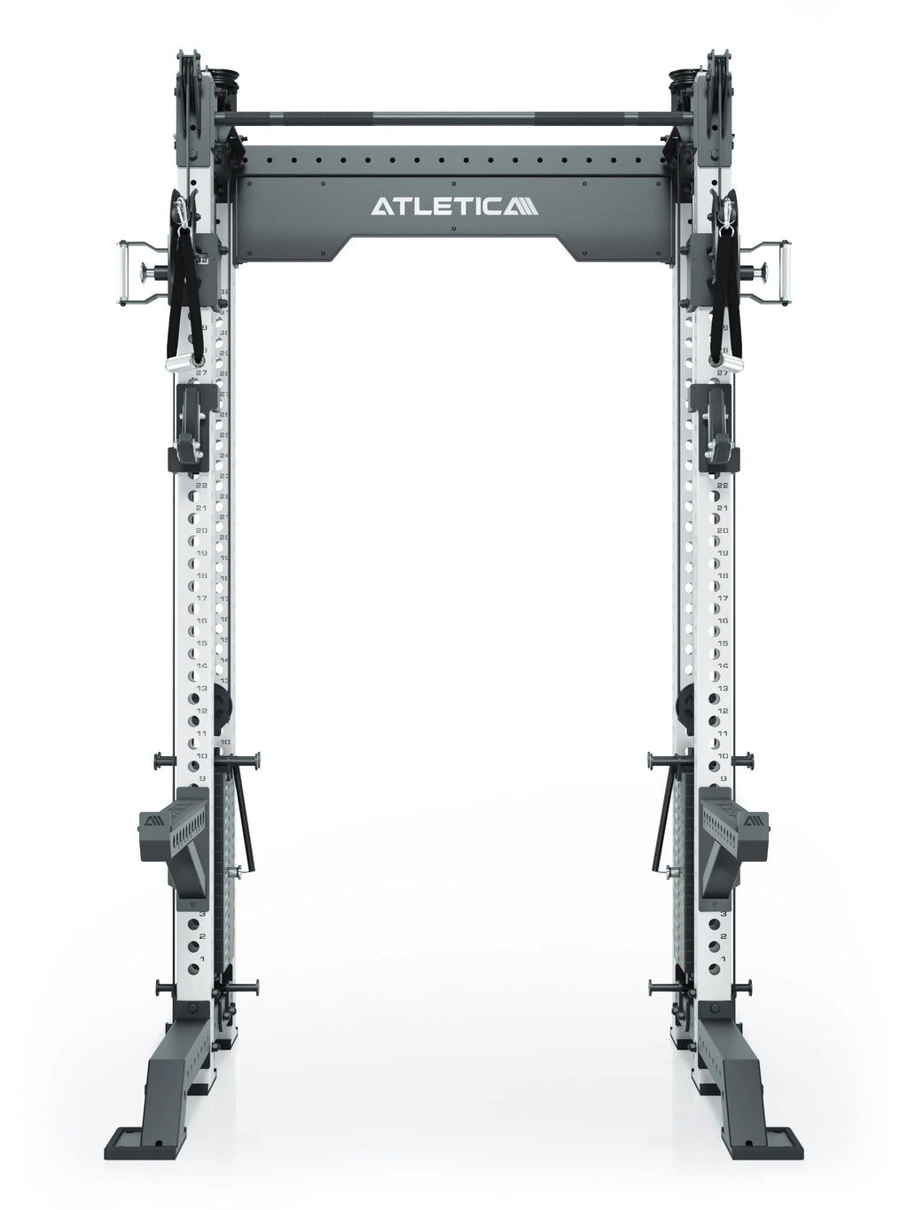 R8 Bradley Power Rack - Cage with two Cable Pulleys, weight plate holders