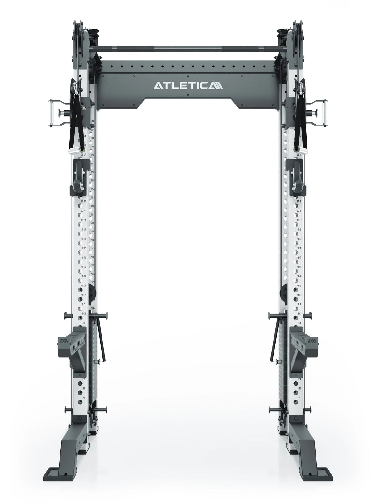 R8 Bradley Power Rack - Cage with two Cable Pulleys, weight plate holders