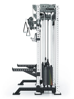 R8 Bradley Power Rack - cage with weight stack, cable pulley, weight plate holder 