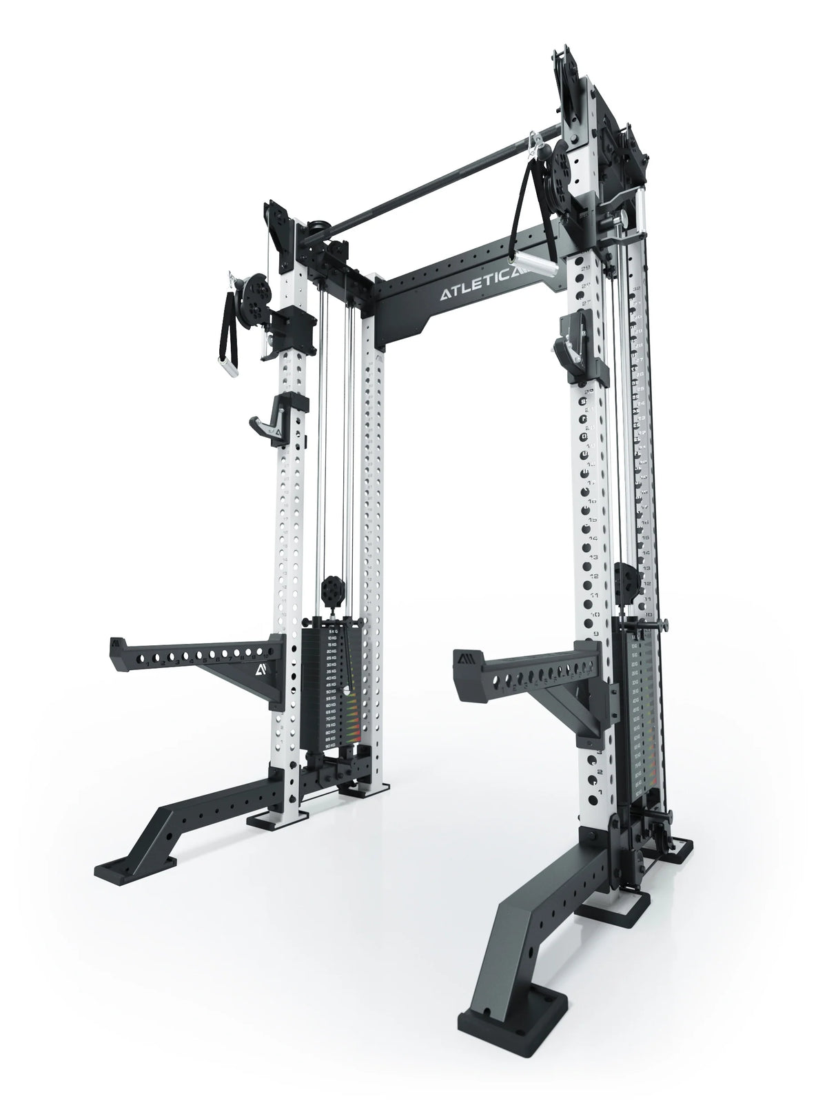 R8 Bradley Power Rack - cage with cable pulley, pull-up bar, weight stack 