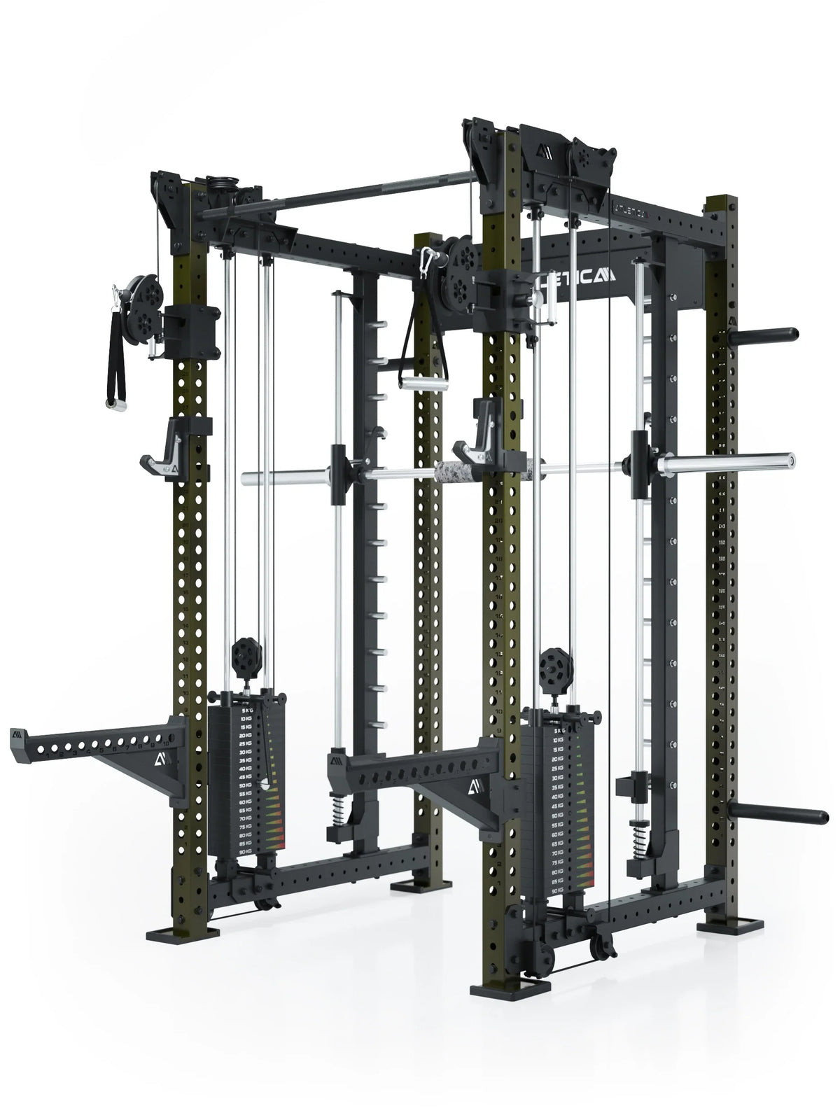 R8 Bradley Power Rack All-in-One -  rack, Smith Machine, weight stack, cable pulley, Pull-Up Bar