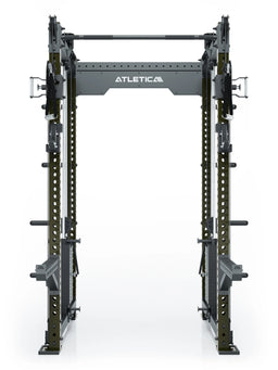 R8 Bradley Power Rack - Power Cage with Pull-Up Bar, weight plate holders, Cable Pulley