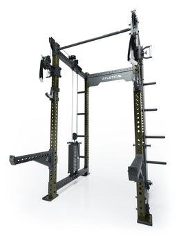 R8 Bradley Power Rack with Pull-Up Bar, Cable Pulley, Weight Stack, weight plate holders