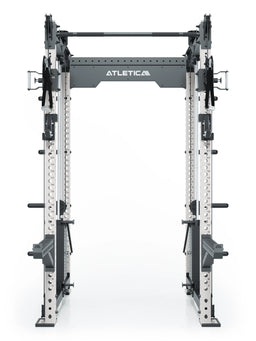 R8 Bradley Power Rack - Power Cage with Pull-Up Bar, weight plate holders, Cable Pulley