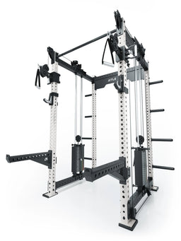 R8 Bradley Power Rack - cage with Cable Pulley, Pull-Up Bar, Weight Plate holder
