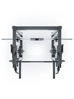 R8 Bradley Combat Medium made of stainless steel - Power Rack with two weight stacks, pull-up bar, cable pulley