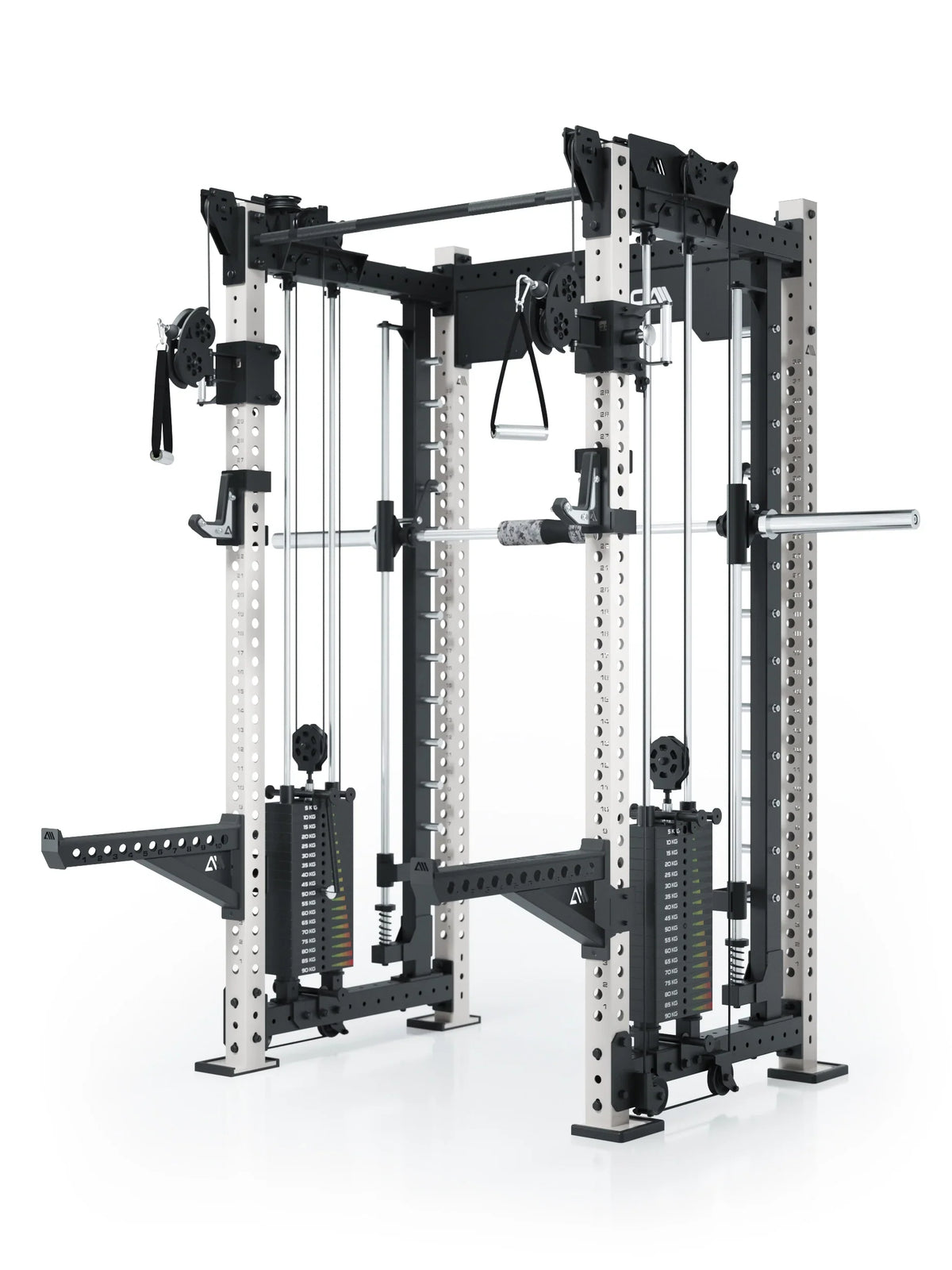 R8 Bradley Power Rack - Cage with Smith Machine, Cable Pulley, Weight Stack, Pull-Up Bar