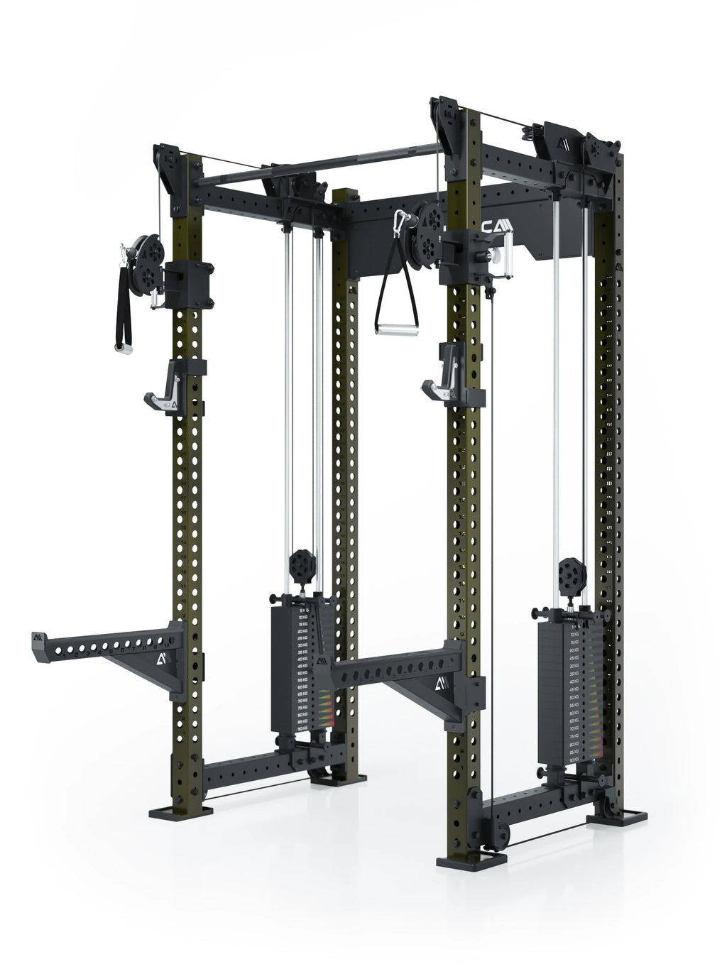 R8 Bradley Power Rack with cable pulley, pull-up bar and weight stack