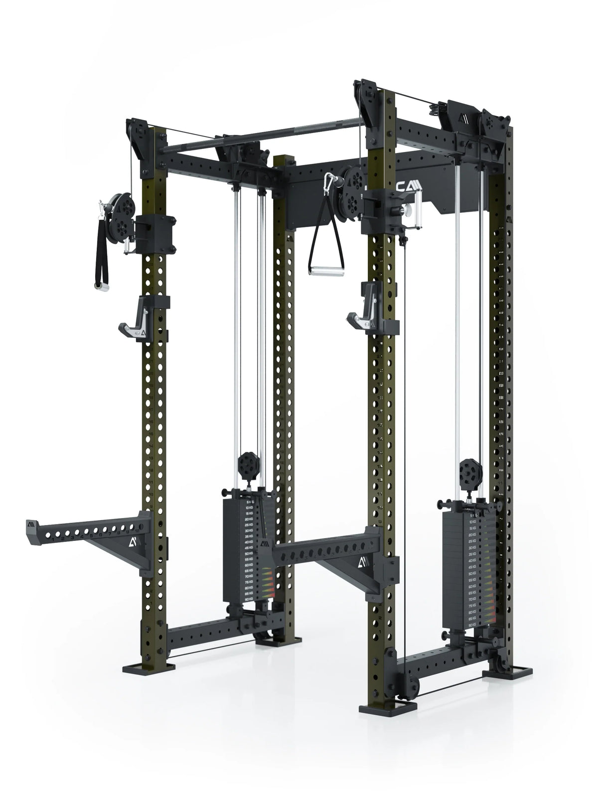 R8 Bradley Power Rack with cable pulley, pull-up bar and weight stack