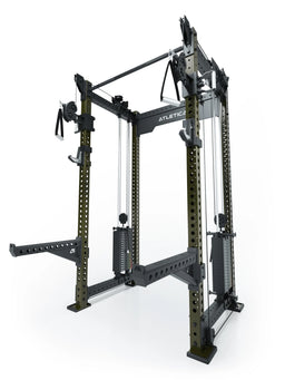 R8 Bradley Power Rack - cage with cable pulley, weight plate holders, Pull-Up Bar