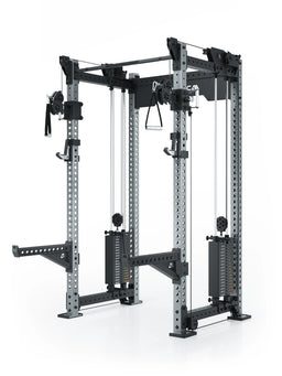R8 Bradley Power Rack - cage with cable pulley, pull-up bar, weight plate holders