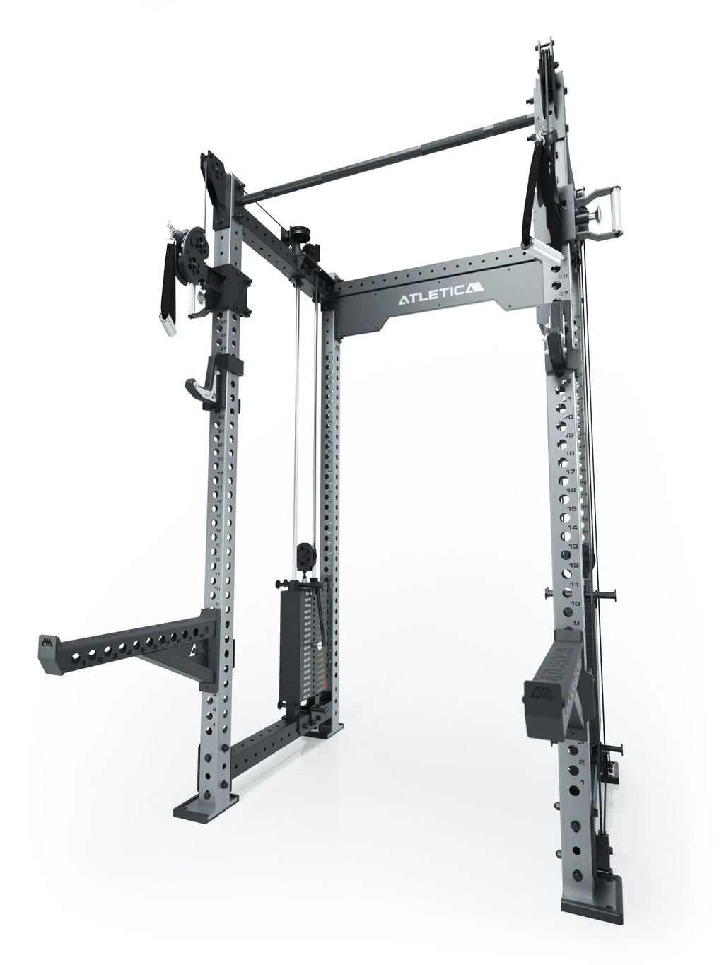 R8 Bradley Medium - Power Rack with Two Weight Stacks, Pull-Up Bar, Cable Pulley