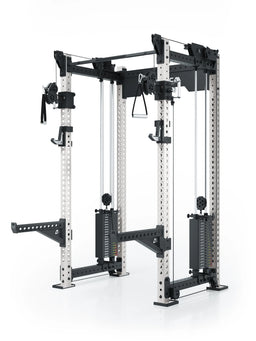 R8 Bradley Power Rack - cage with Cable Pulley, Pull-Up Bar, weight plate storage