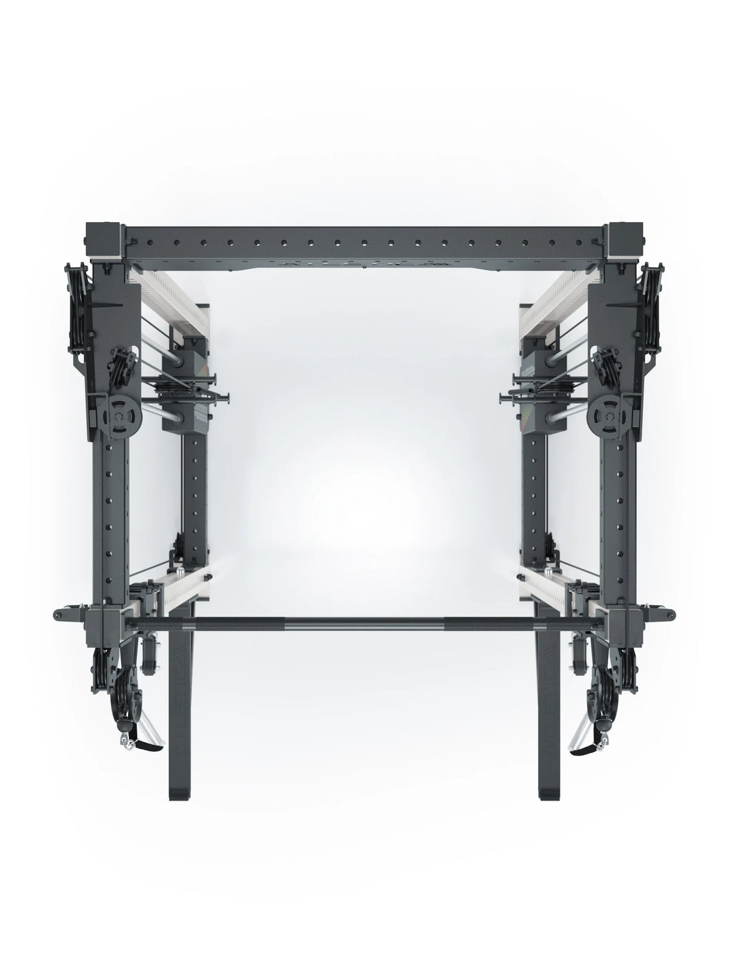 R8 Bradley Power Rack - Power Cage with Adjustable Safety Braces, Pull-Up Bar, Cable Pulley